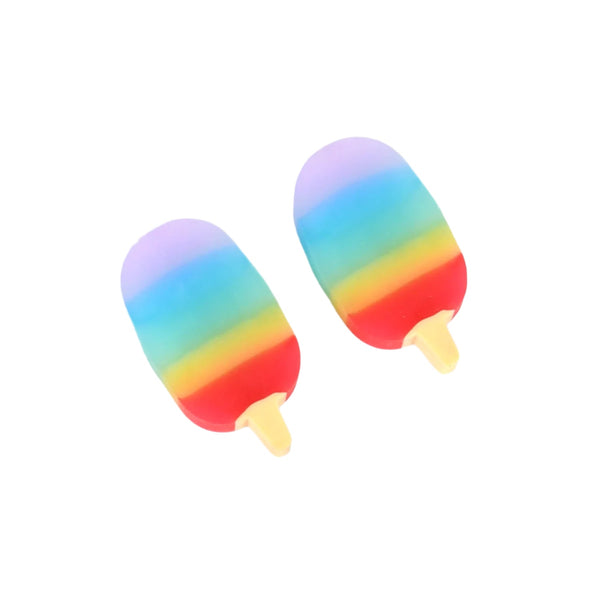 Jelly Popsicle Erasers – Cute & Fancy Mini Erasers for Kids (2 Pc Set, Mix Design)
