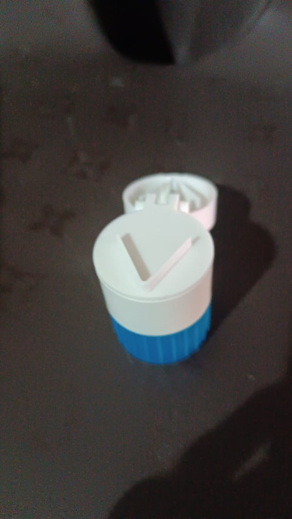 4-in-1 Medicine Cutter, Crusher, Storage Box for Pills