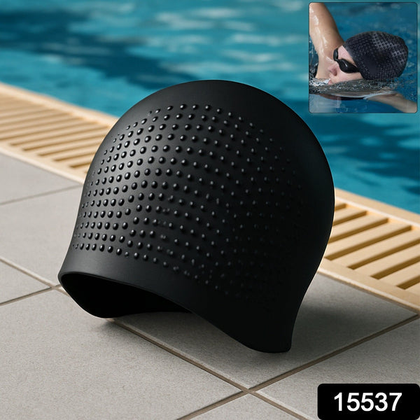 Premium Silicone Waterproof Swimming Cap (1 Pc)